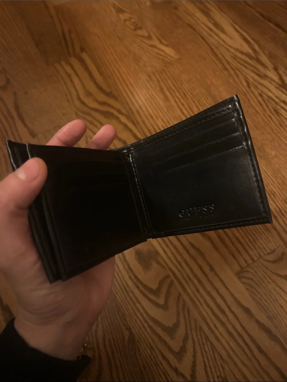 Guess Black Men's Leather Card & Key Holder Wallet